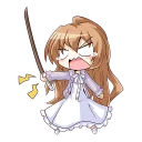 😤 emoji Toradora chibi by prototype008 Telegram sticker 18 of 30