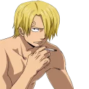 😐 emoji Sanji Sticker(TokyoFX) Telegram sticker 17 of 73