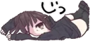 😭 emoji Menhera-chan distorted by @leggendarybitch Telegram sticker 11 of 30