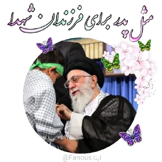 💚 emoji امام خامنه ای         @Fanous_rah Telegram sticker 11 of 62
