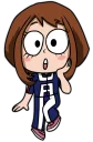 😱 emoji Uraraka by Rahman Yato Telegram sticker 14 of 120