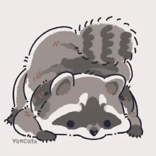 🦝 emoji 𓏲 ๋࣭狸˖ ִֶָ𓂃┊@BloodyZone Telegram sticker 6 of 110