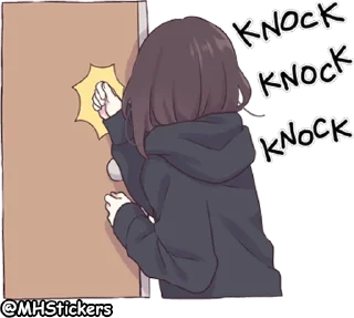 🚪 emoji @MHStickers Kurumi Chan 1 Telegram sticker 9 of 41