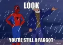 🤔 emoji SPIDERMAN THE FAGGOT Telegram sticker 10 of 50