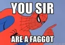 🤔 emoji SPIDERMAN THE FAGGOT Telegram sticker 9 of 50