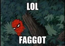 😂 emoji SPIDERMAN THE FAGGOT Telegram sticker 14 of 50