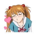 😚 emoji Evangelion Telegram sticker 1 of 39