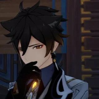 😔 emoji Zhongli ☄ Telegram sticker 8 of 120