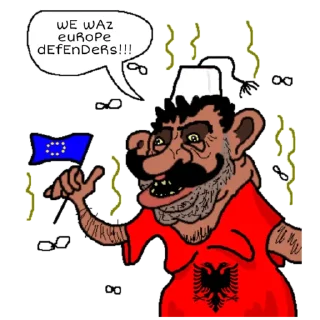 🇹🇷 emoji albanian wojaks Telegram sticker 7 of 10