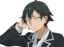 😒 emoji Hachiman Hikigaya Telegram sticker 10 of 14
