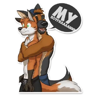 🤗 emoji Lucky and Waffles Telegram sticker 3 of 32