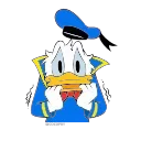 🙀 emoji Donald Duck🦆-@MochaStickers Telegram sticker 10 of 12