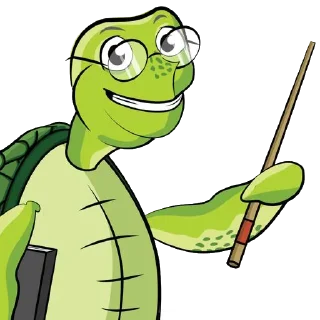 🤓 emoji Fred The Turtle Telegram sticker 6 of 9