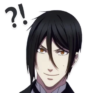 🤔 emoji 🖤 Black Butler - Pack by @Athias Telegram sticker 5 of 67