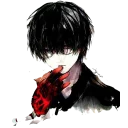 😒 emoji tokyo ghoul Telegram sticker 24 of 100