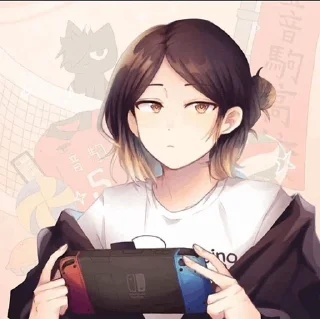 😕 emoji Kenma Telegram sticker 18 of 49