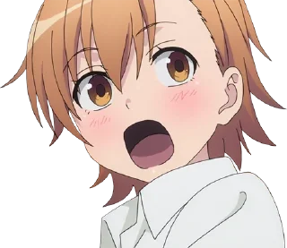 😲 emoji Misaka Misaka Telegram sticker 20 of 30