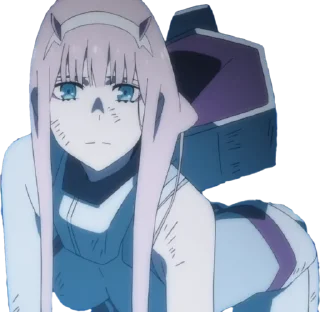 🤕 emoji Zero Two Telegram sticker 13 of 24