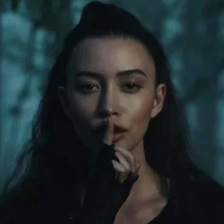 🤫 emoji @TWD_FAN | Christian Serratos Telegram sticker 16 of 101
