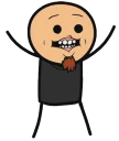 😬 emoji Cyanide and Happiness Telegram sticker 10 of 23