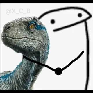 🦖 emoji @X_C_B | 👋^•^ . Telegram sticker 5 of 73