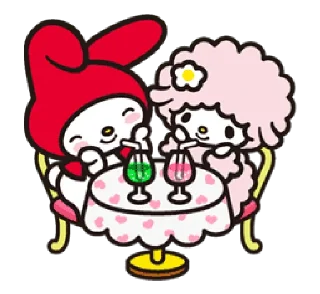 ☕️ emoji my melody Telegram sticker 11 of 40