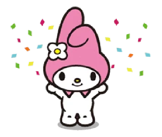 🎉 emoji my melody Telegram sticker 21 of 40