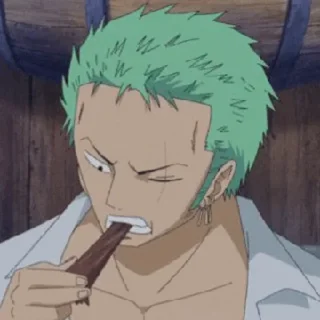 🥃 emoji Roronoa Zoro Telegram sticker 8 of 95