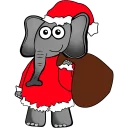 🎅 emoji Elephant Telegram sticker 15 of 26