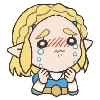 😭 emoji Link & Zelda (@thehyrulefantasyita) Telegram sticker 14 of 20