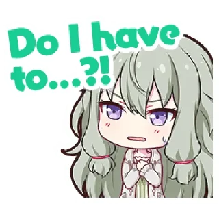😅 emoji Project Sekai Nene Telegram sticker 16 of 23