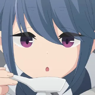 😋 emoji Yuru Camp | @Onishiki @Notid Telegram sticker 6 of 21