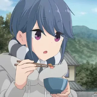 😋 emoji Yuru Camp | @Onishiki @Notid Telegram sticker 10 of 21