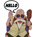 👋 emoji @STIKERFORALL DRAGONBALL Telegram sticker 17 of 115