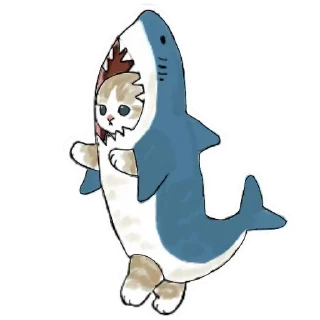 🦈 emoji киці мациці. @lilleprins Telegram sticker 8 of 75