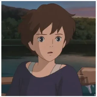 😐 emoji Studio Ghibli Telegram sticker 8 of 120