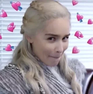 😊 emoji Queen Emilia clarke Telegram sticker 21 of 69