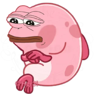 🐸 emoji Patrick PePe 🐸 - [ @PePe_Her3i ] Telegram sticker 8 of 120