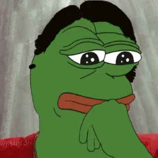 🐸 emoji Pepe <3> 🐸 @Pepe_Her3i Telegram sticker 11 of 120