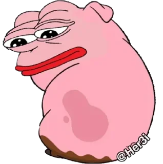 🐸 emoji Patrick PePe 🐸 - [ @PePe_Her3i ] Telegram sticker 14 of 120