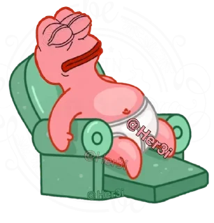🐸 emoji Patrick PePe 🐸 - [ @PePe_Her3i ] Telegram sticker 21 of 120