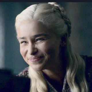 😊 emoji Emilia clarke Telegram sticker 17 of 20