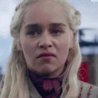 🙁 emoji Emilia clarke Telegram sticker 9 of 20