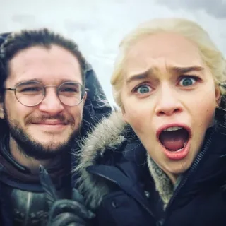 😦 emoji Emilia clarke Telegram sticker 11 of 20