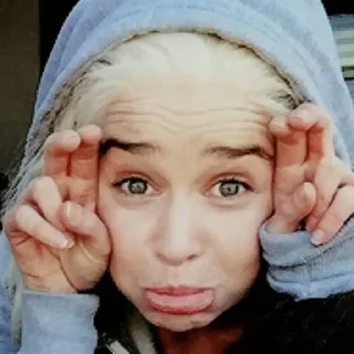 ☺️ emoji Emilia clarke Telegram sticker 15 of 20