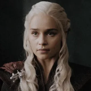 😐 emoji Emilia clarke Telegram sticker 7 of 20