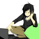 😑 emoji Izaya blu Telegram sticker 18 of 25