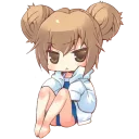😣 emoji Toradora chibi by prototype008 Telegram sticker 12 of 30