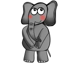 ☺️ emoji Elephant Telegram sticker 23 of 26