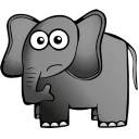 😕 emoji Elephant Telegram sticker 10 of 26